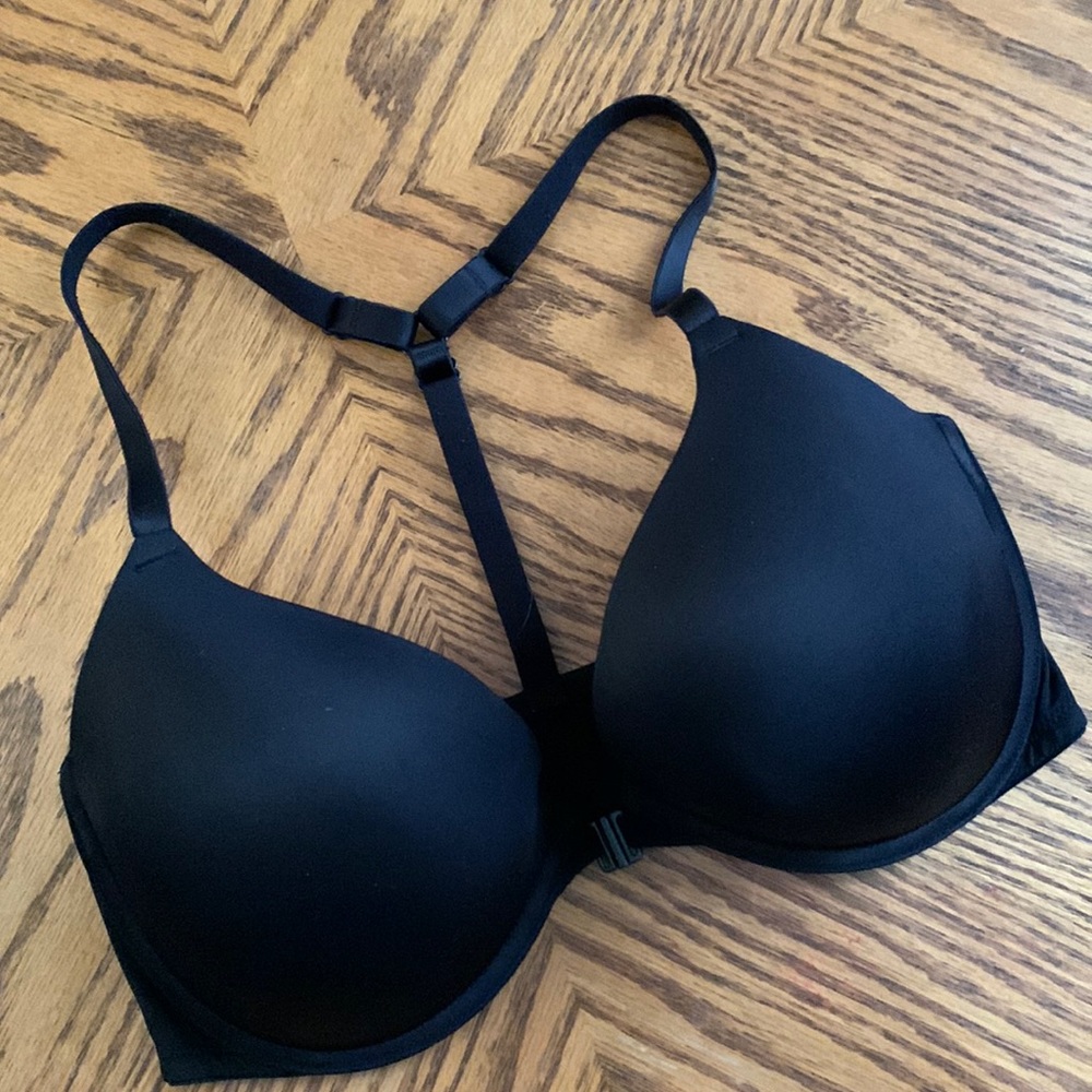 PINK.  T-Strap. Padded. Bra